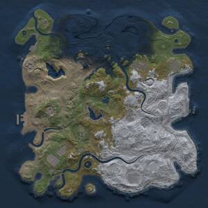 Thumbnail Rust Map: Procedural Map, Size: 4250, Seed: 1700054638, 16 Monuments