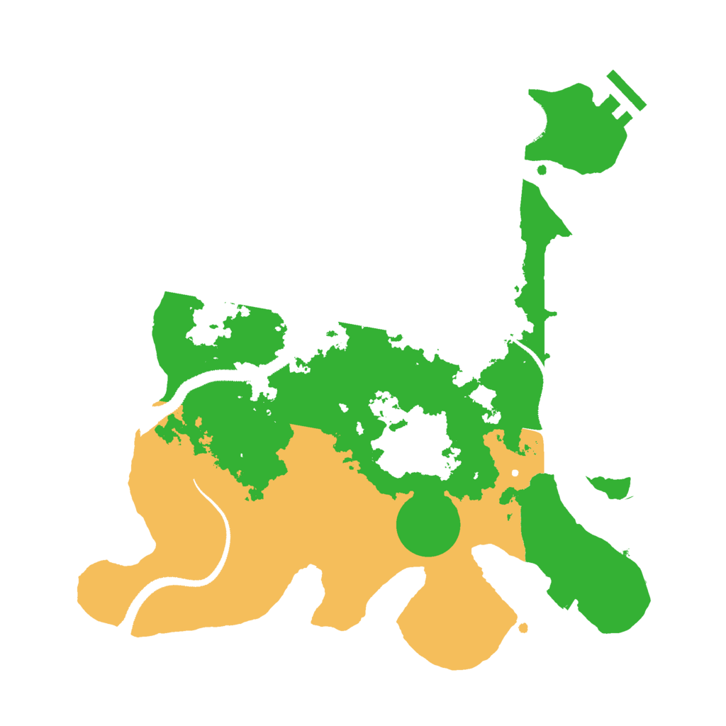 Biome Rust Map: Procedural Map, Size: 3000, Seed: 378457719