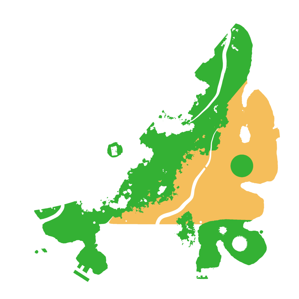 Biome Rust Map: Procedural Map, Size: 3500, Seed: 2931