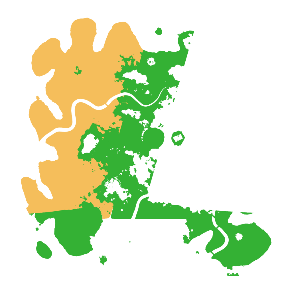 Biome Rust Map: Procedural Map, Size: 3700, Seed: 707155188
