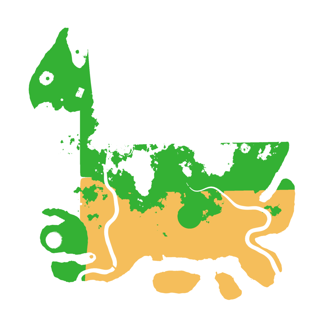 Biome Rust Map: Procedural Map, Size: 3500, Seed: 584359186