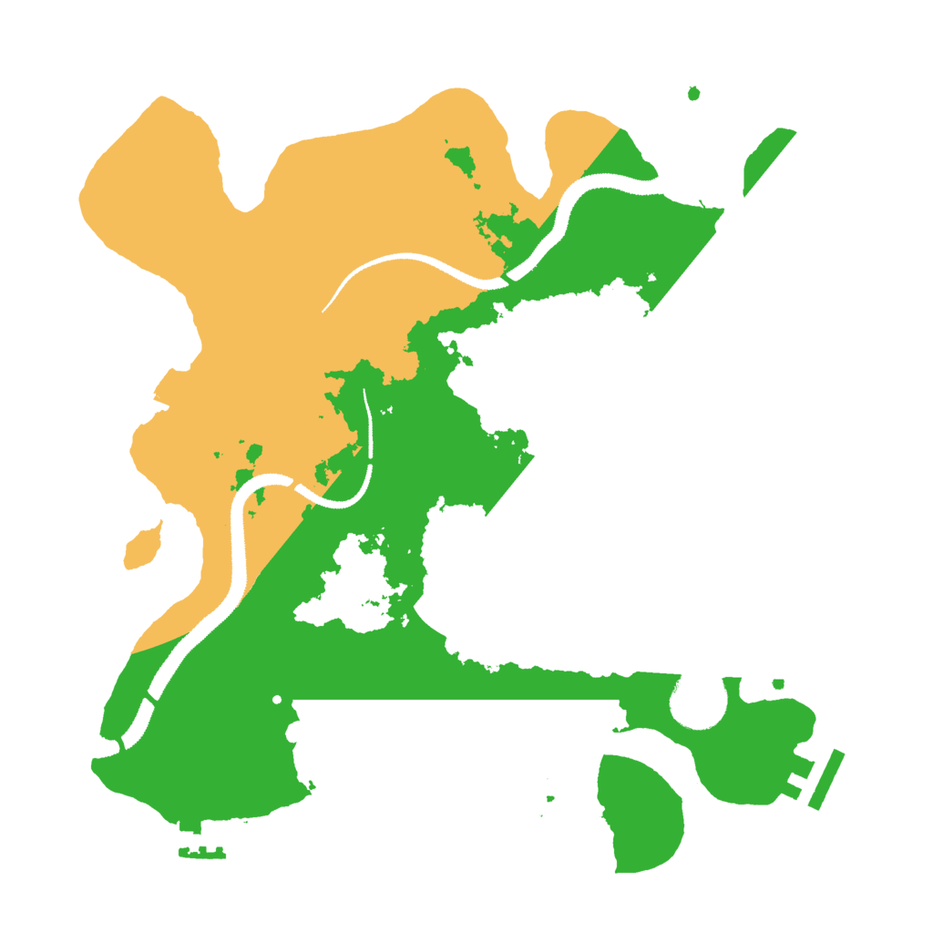 Biome Rust Map: Procedural Map, Size: 3000, Seed: 89258