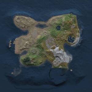 Thumbnail Rust Map: Procedural Map, Size: 2000, Seed: 703805543, 7 Monuments