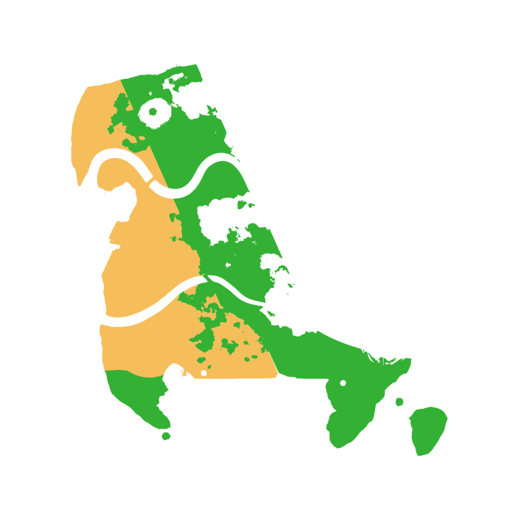 Biome Rust Map: Procedural Map, Size: 2500, Seed: 465168371