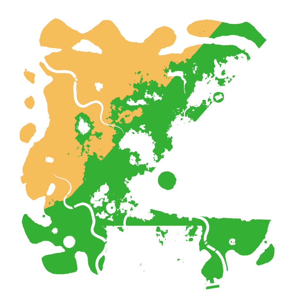 Biome Rust Map: Procedural Map, Size: 4500, Seed: 160166145