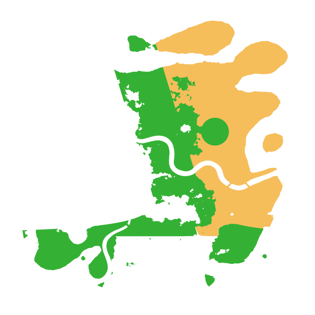 Biome Rust Map: Procedural Map, Size: 3000, Seed: 25322