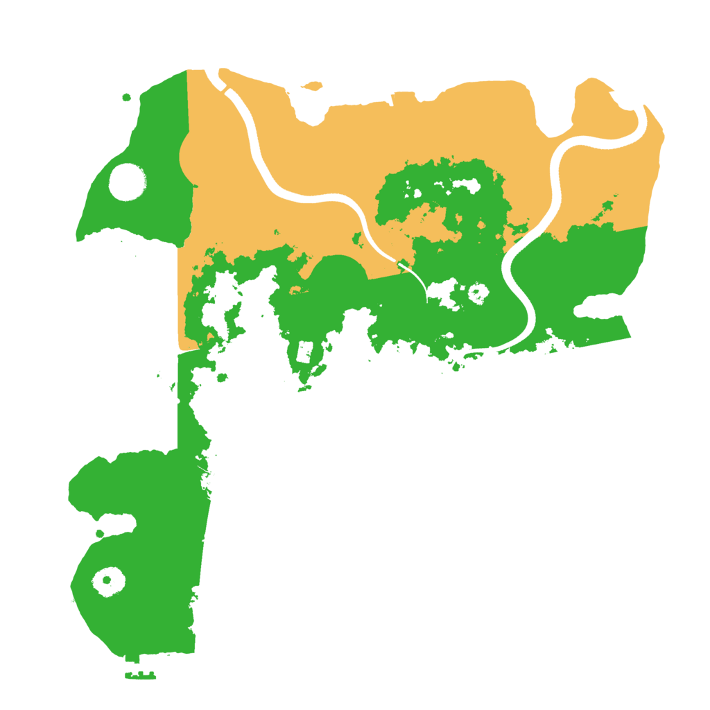 Biome Rust Map: Procedural Map, Size: 3500, Seed: 463327