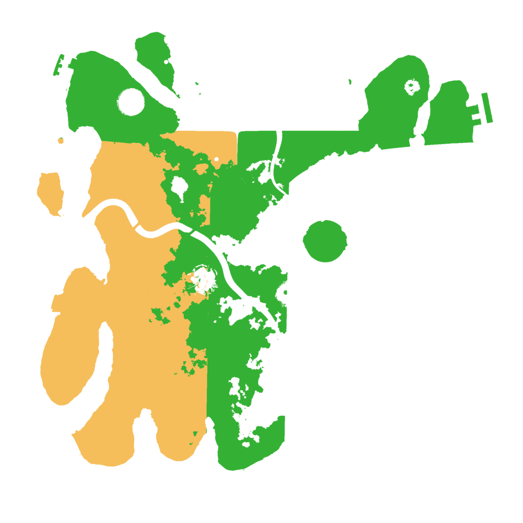 Biome Rust Map: Procedural Map, Size: 3500, Seed: 2048488846