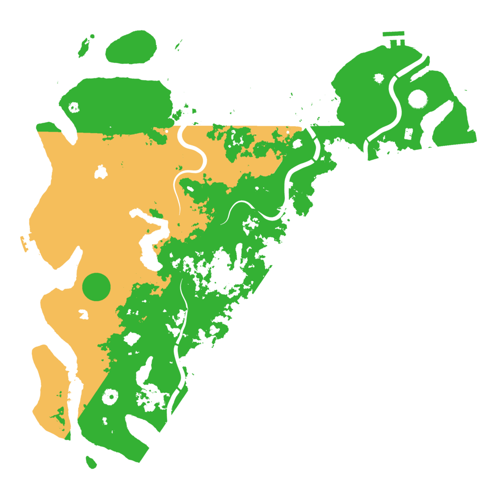 Biome Rust Map: Procedural Map, Size: 4700, Seed: 1999421597