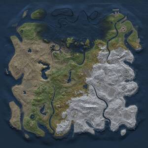 Thumbnail Rust Map: Procedural Map, Size: 4700, Seed: 1999421597, 16 Monuments