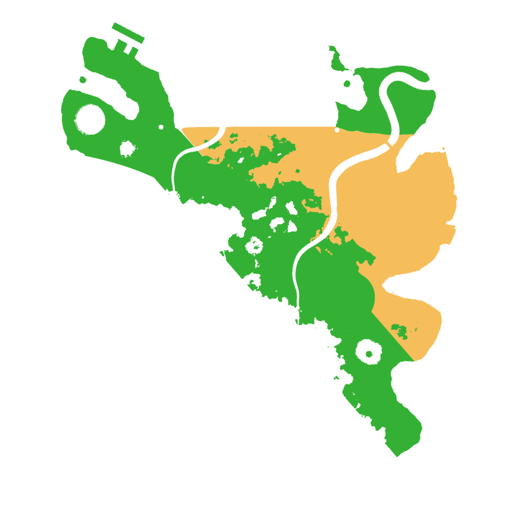 Biome Rust Map: Procedural Map, Size: 3000, Seed: 717925884