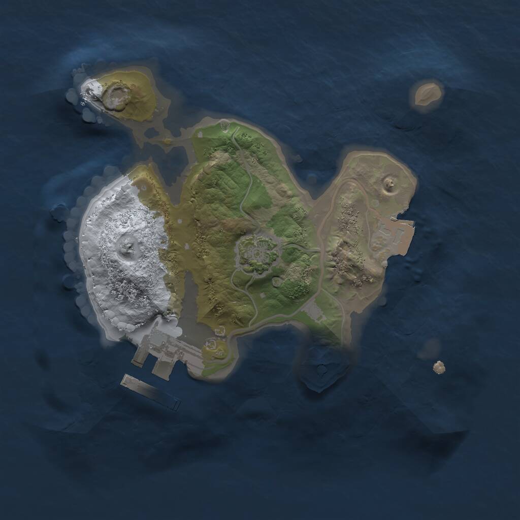 Rust Map: Procedural Map, Size: 1700, Seed: 83182, 3 Monuments