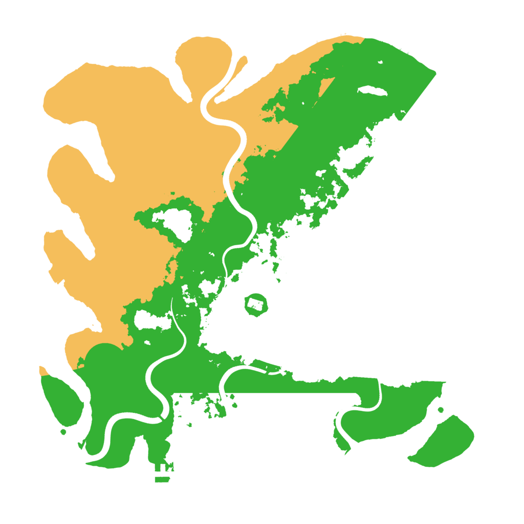 Biome Rust Map: Procedural Map, Size: 3750, Seed: 6400