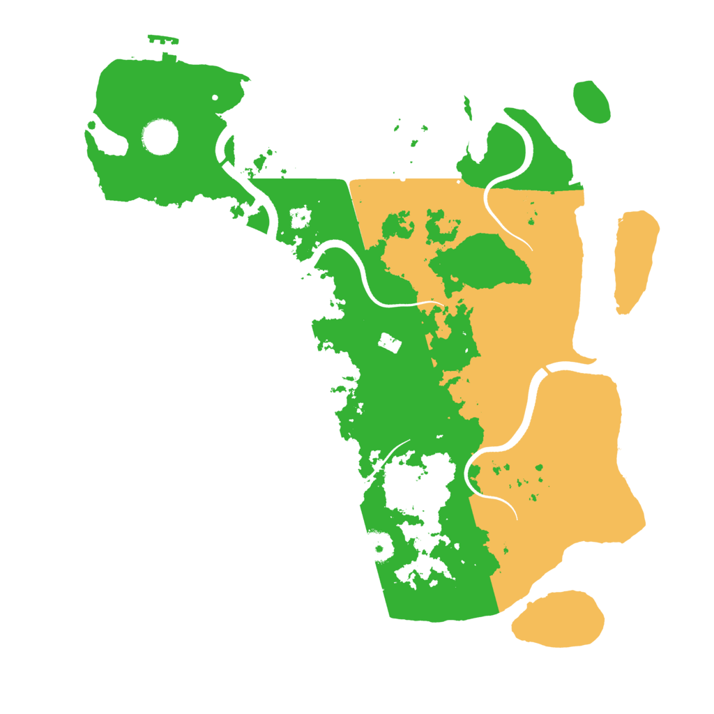 Biome Rust Map: Procedural Map, Size: 3500, Seed: 757046115