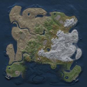 Thumbnail Rust Map: Procedural Map, Size: 4000, Seed: 2131601674, 16 Monuments