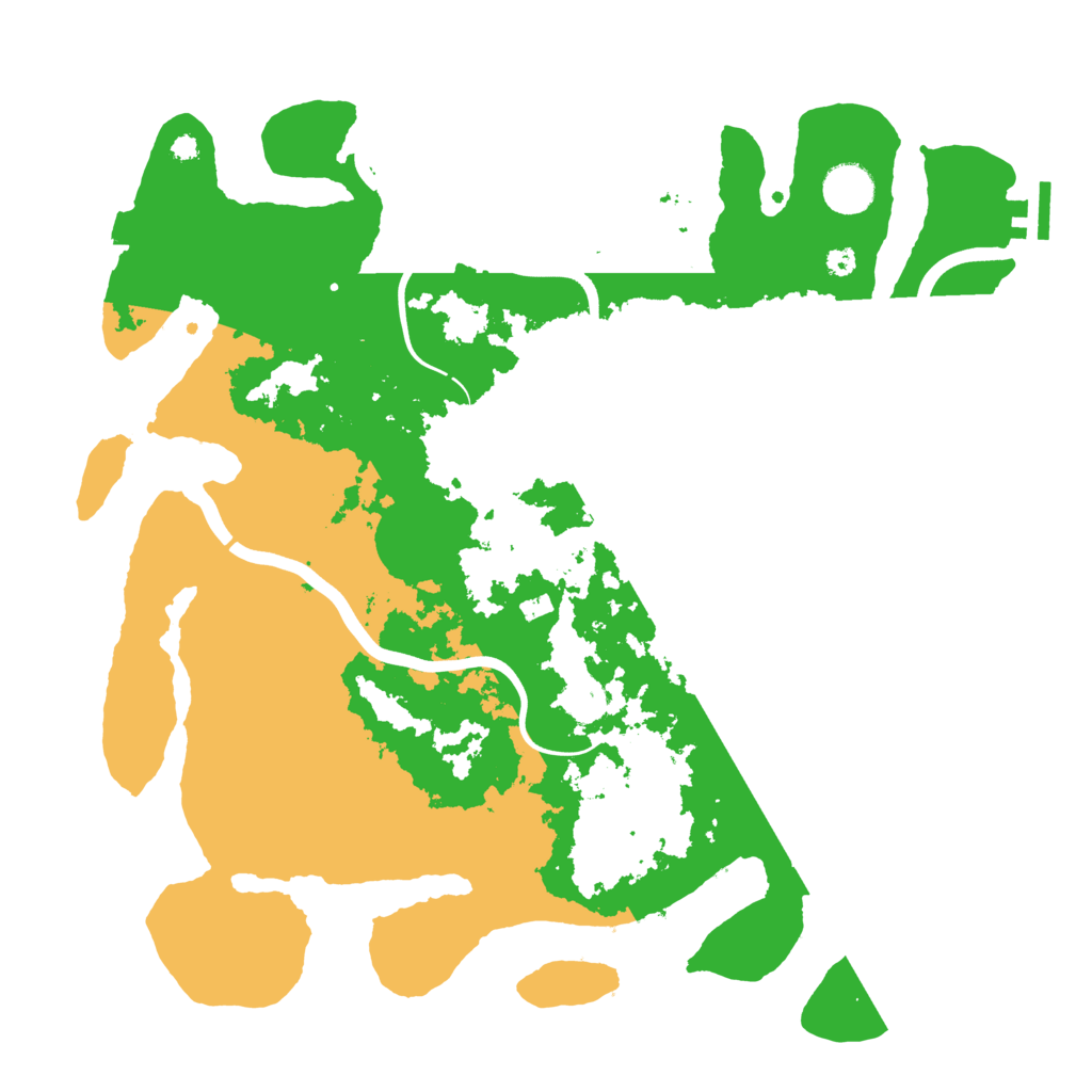 Biome Rust Map: Procedural Map, Size: 3800, Seed: 303072066