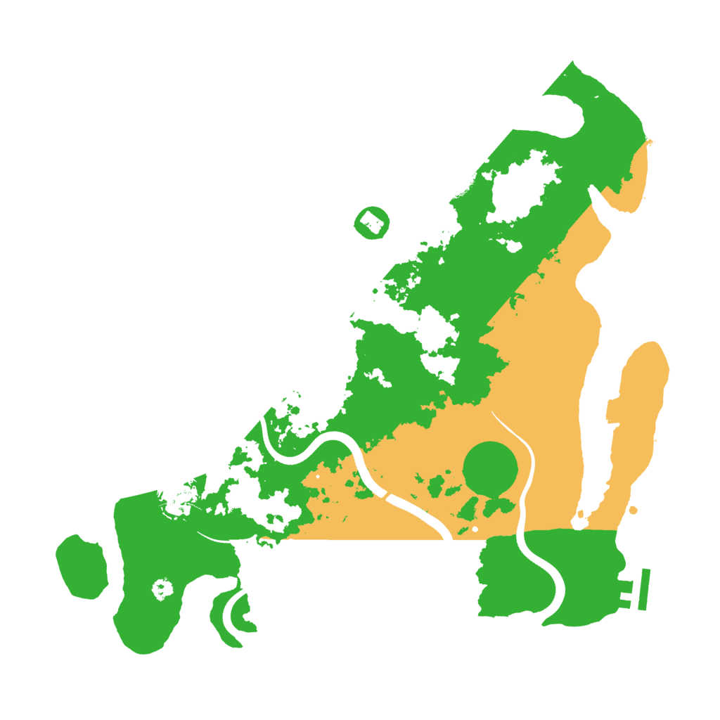 Biome Rust Map: Procedural Map, Size: 3500, Seed: 369824