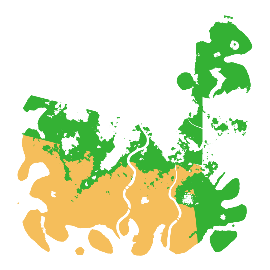 Biome Rust Map: Procedural Map, Size: 4500, Seed: 88847362