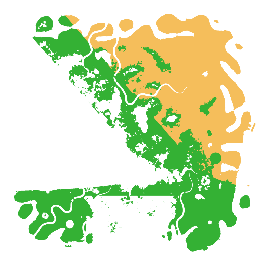 Biome Rust Map: Procedural Map, Size: 6000, Seed: 798630036