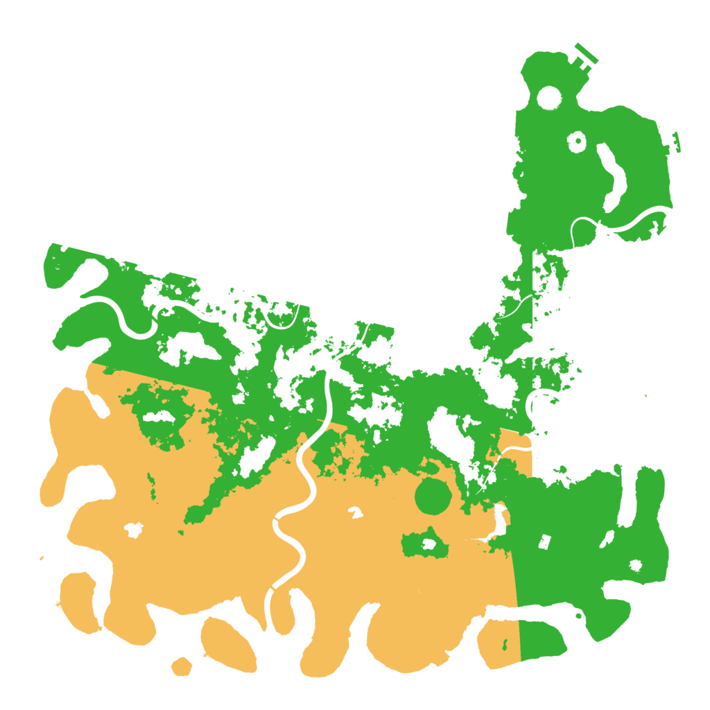 Biome Rust Map: Procedural Map, Size: 5200, Seed: 88847362