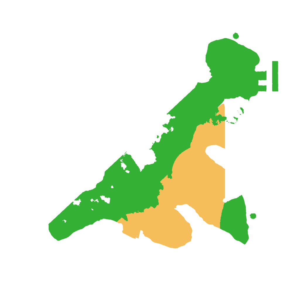 Biome Rust Map: Procedural Map, Size: 2000, Seed: 2020468297