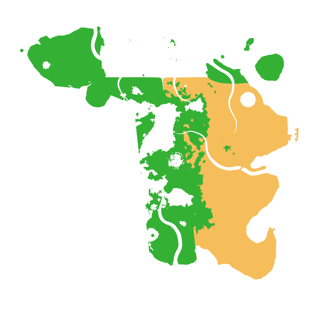 Biome Rust Map: Procedural Map, Size: 3600, Seed: 543