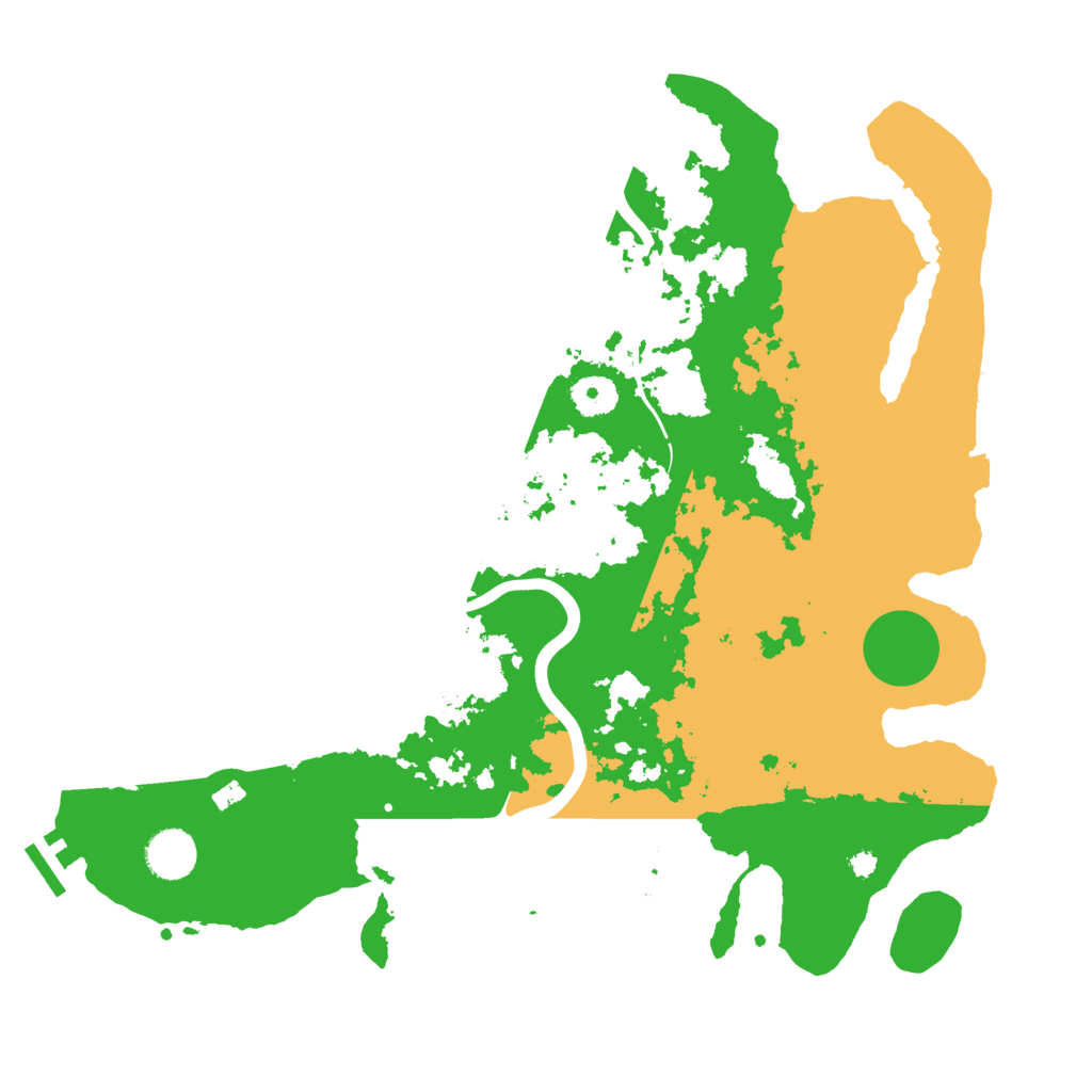 Biome Rust Map: Procedural Map, Size: 3800, Seed: 53453455