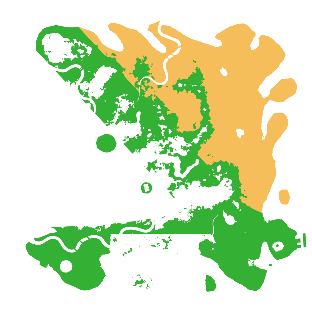 Biome Rust Map: Procedural Map, Size: 4500, Seed: 456489