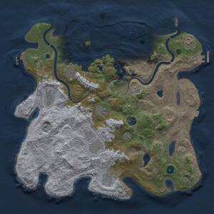 Thumbnail Rust Map: Procedural Map, Size: 4000, Seed: 503034070, 15 Monuments