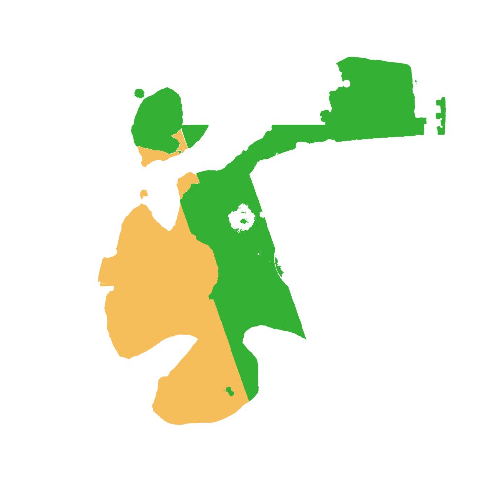 Biome Rust Map: Procedural Map, Size: 2000, Seed: 68648694