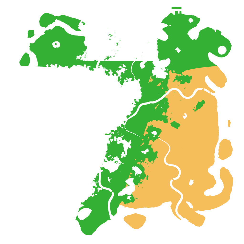 Biome Rust Map: Procedural Map, Size: 5000, Seed: 599426639