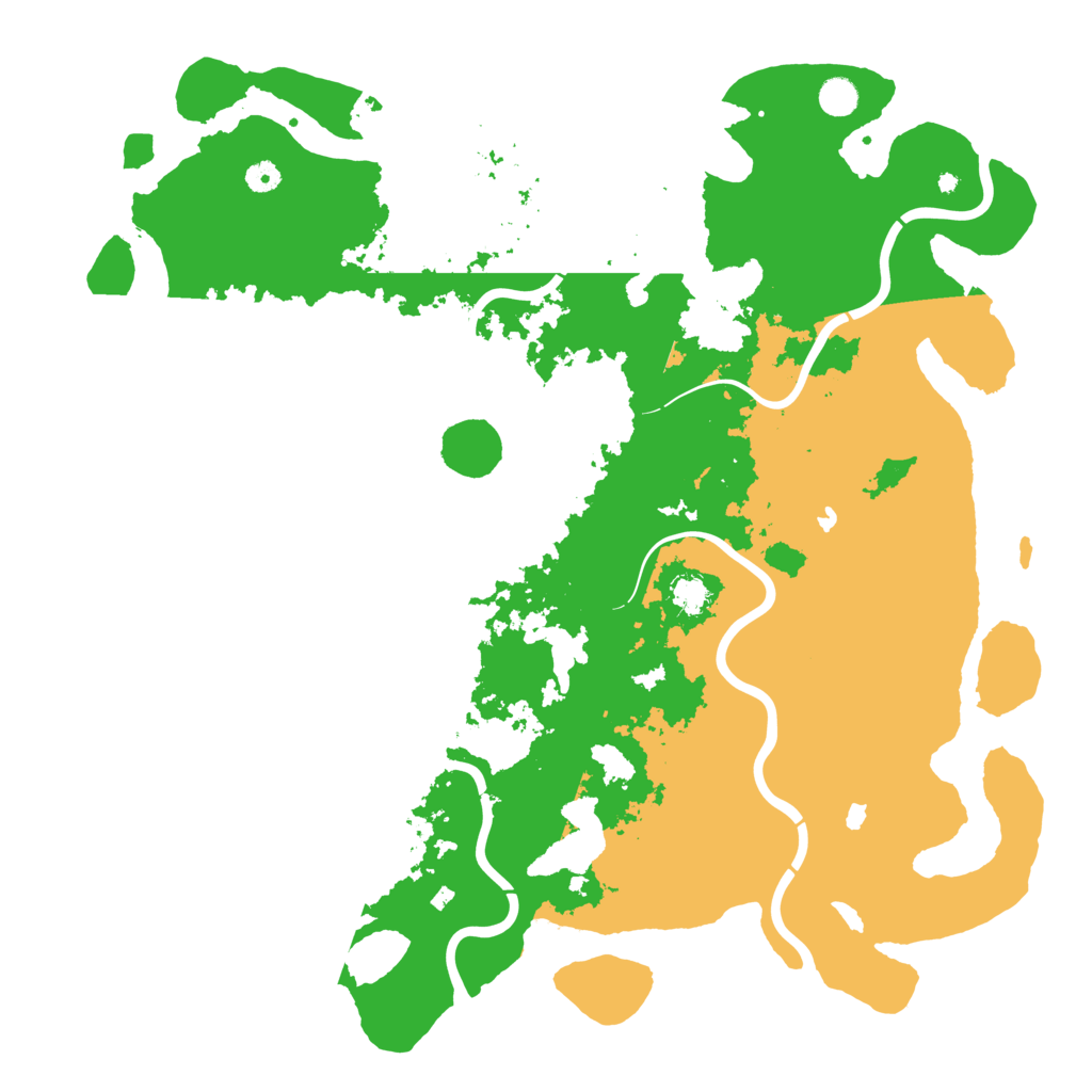 Biome Rust Map: Procedural Map, Size: 5000, Seed: 599426639