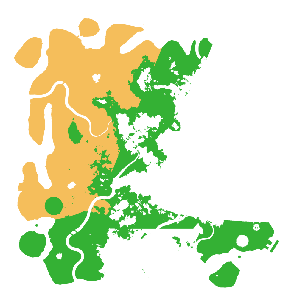 Biome Rust Map: Procedural Map, Size: 4500, Seed: 954014150