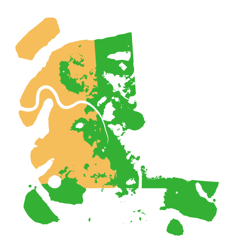 Biome Rust Map: Procedural Map, Size: 3500, Seed: 244287378