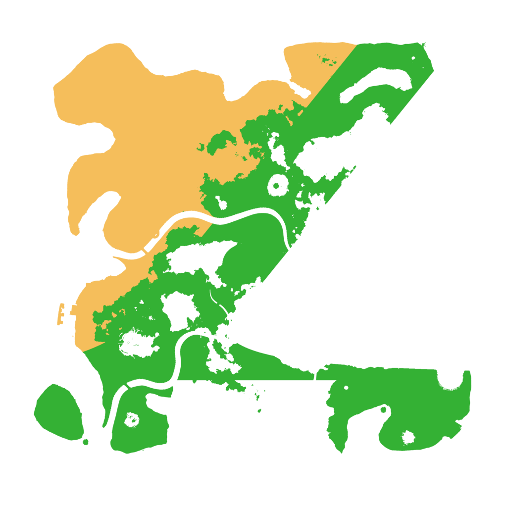 Biome Rust Map: Procedural Map, Size: 3500, Seed: 3144