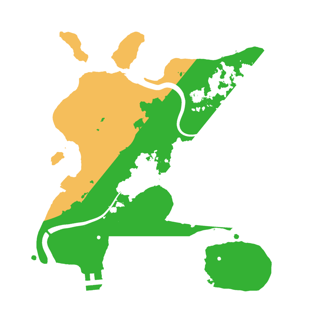 Biome Rust Map: Procedural Map, Size: 2500, Seed: 89258