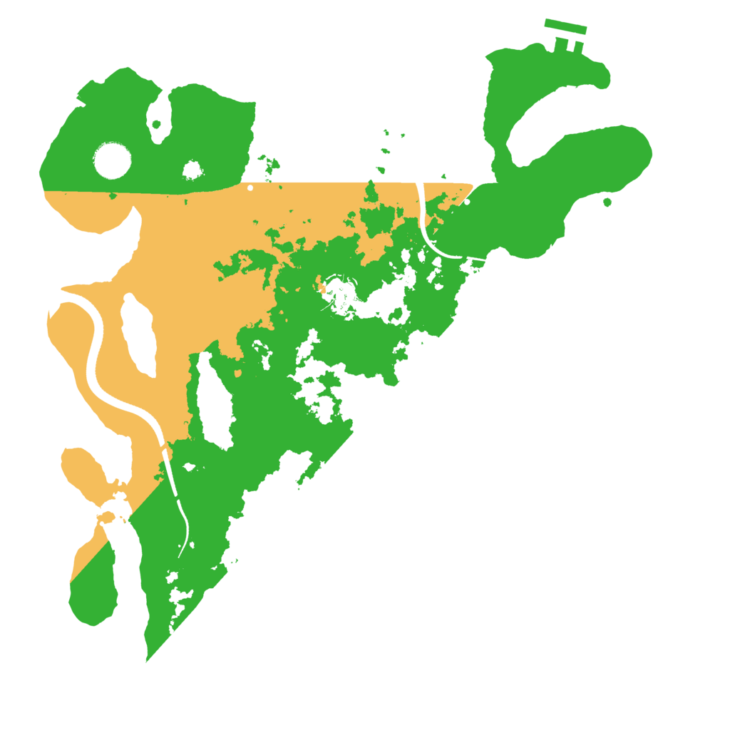 Biome Rust Map: Procedural Map, Size: 3500, Seed: 463657494