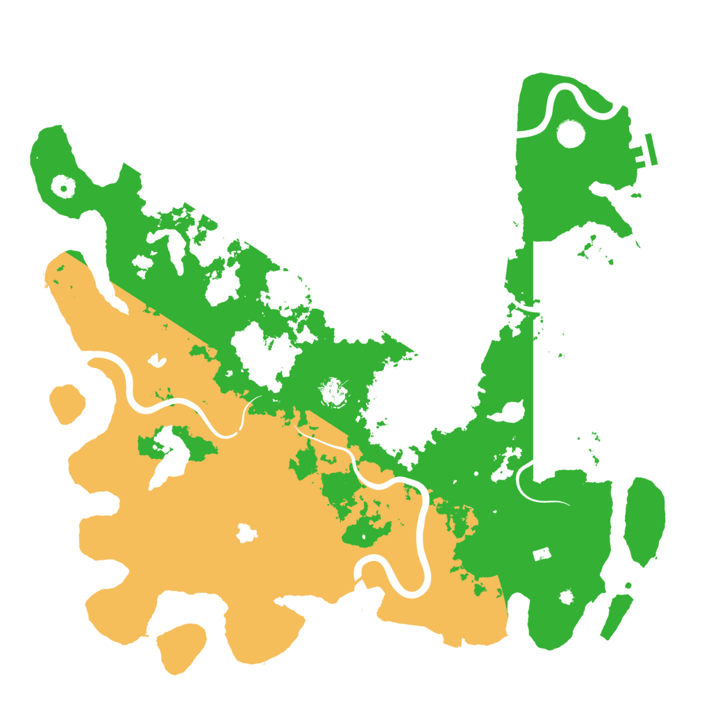 Biome Rust Map: Procedural Map, Size: 4500, Seed: 2021259881