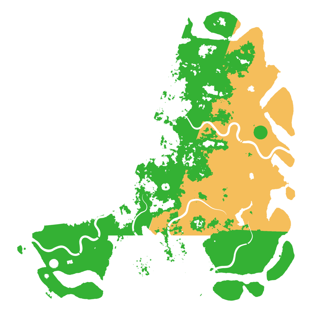 Biome Rust Map: Procedural Map, Size: 6000, Seed: 8174