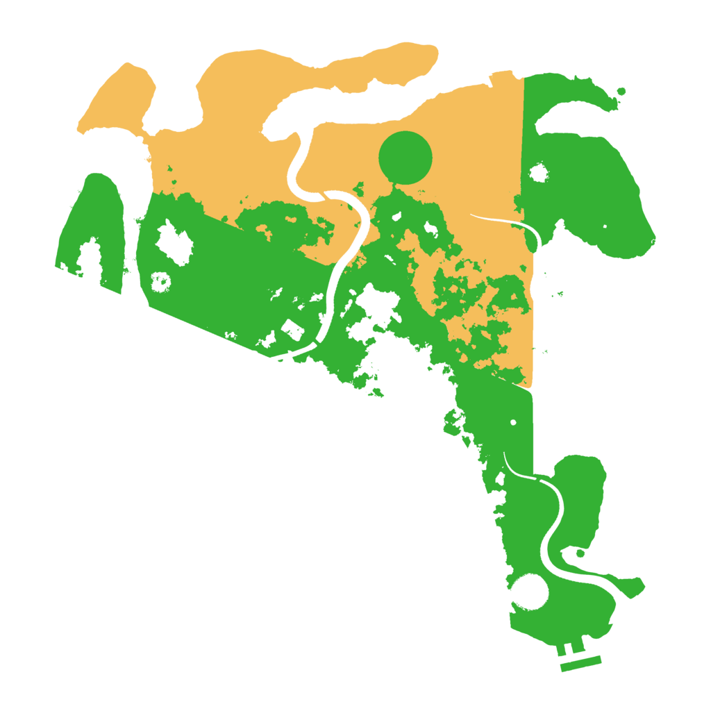 Biome Rust Map: Procedural Map, Size: 3500, Seed: 648267