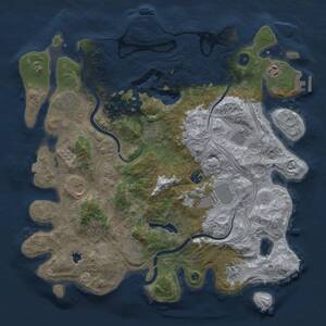 Thumbnail Rust Map: Procedural Map, Size: 4250, Seed: 324224813, 16 Monuments