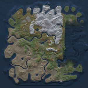Thumbnail Rust Map: Procedural Map, Size: 4500, Seed: 628770195, 16 Monuments