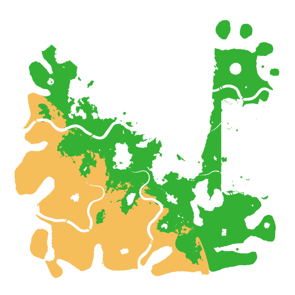 Biome Rust Map: Procedural Map, Size: 4500, Seed: 628770195