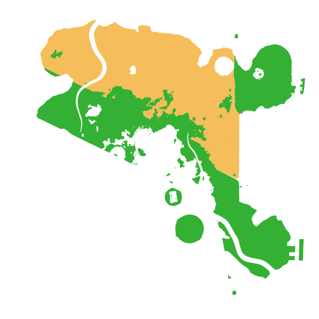 Biome Rust Map: Procedural Map, Size: 3000, Seed: 31646