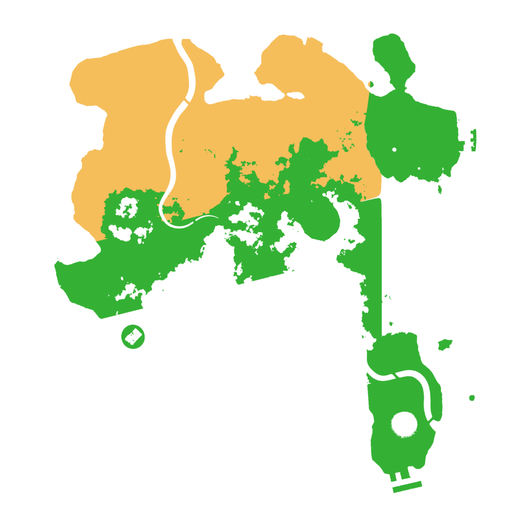 Biome Rust Map: Procedural Map, Size: 3500, Seed: 28803