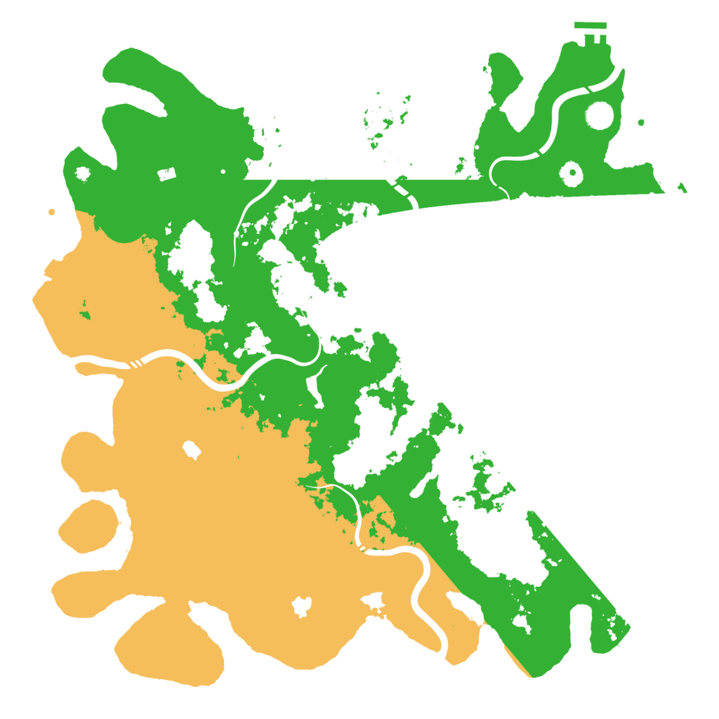 Biome Rust Map: Procedural Map, Size: 4500, Seed: 19801982