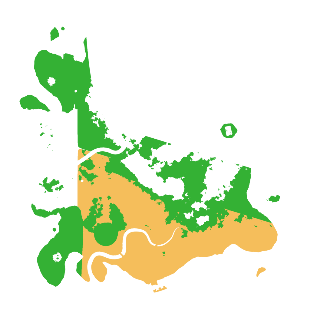 Biome Rust Map: Procedural Map, Size: 3500, Seed: 5612551