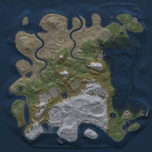Thumbnail Rust Map: Procedural Map, Size: 3800, Seed: 567567, 15 Monuments