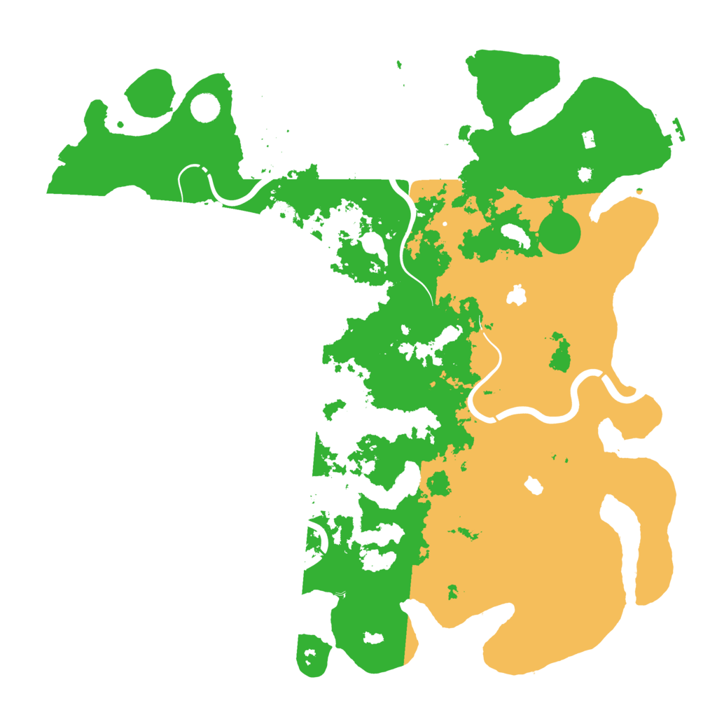 Biome Rust Map: Procedural Map, Size: 4500, Seed: 245822383
