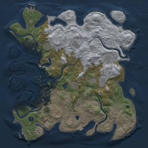 Thumbnail Rust Map: Procedural Map, Size: 4250, Seed: 1821074862, 16 Monuments